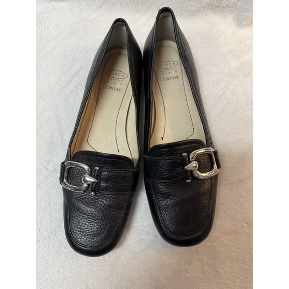 Circa Comfort 365 Joan&David Brand SZ 7.5M Black Loafer Silver Buckle CJ Beverly - Picture 1 of 5
